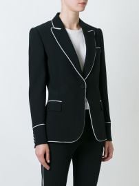 Alexander McQueen Contrast Trim Blazer at Farfetch